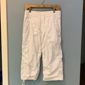 Lululemon Cropped White Dance Pants